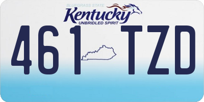 KY license plate 461TZD
