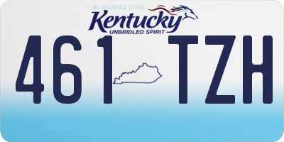 KY license plate 461TZH