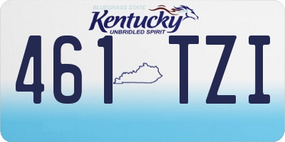 KY license plate 461TZI