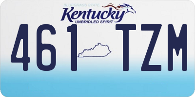 KY license plate 461TZM