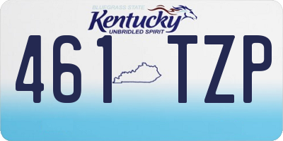 KY license plate 461TZP