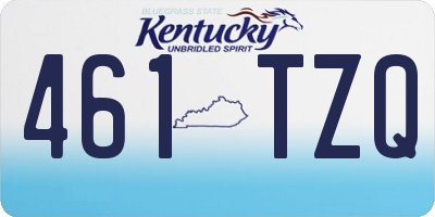 KY license plate 461TZQ