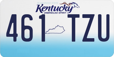 KY license plate 461TZU