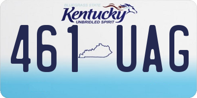 KY license plate 461UAG