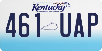 KY license plate 461UAP