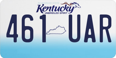 KY license plate 461UAR