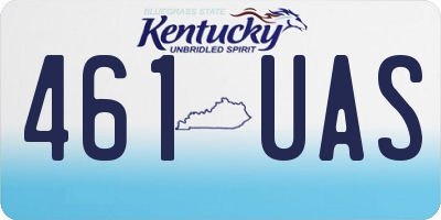 KY license plate 461UAS