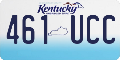 KY license plate 461UCC