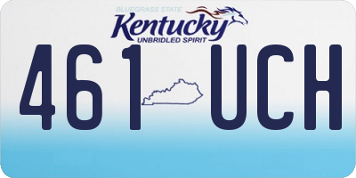 KY license plate 461UCH