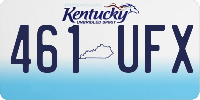 KY license plate 461UFX