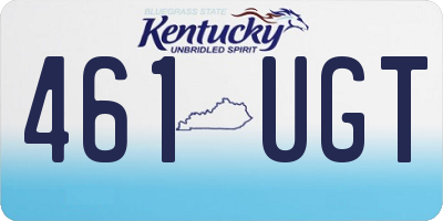 KY license plate 461UGT