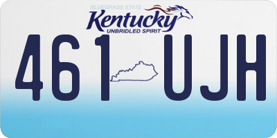 KY license plate 461UJH