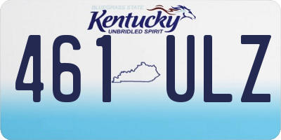 KY license plate 461ULZ