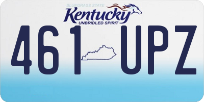 KY license plate 461UPZ