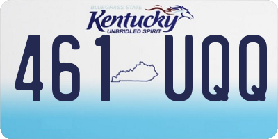 KY license plate 461UQQ