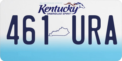 KY license plate 461URA