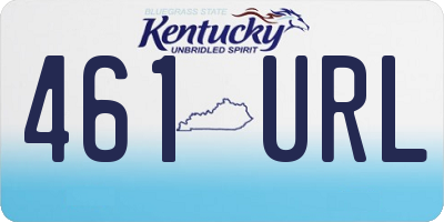 KY license plate 461URL