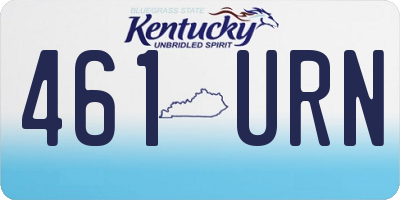 KY license plate 461URN