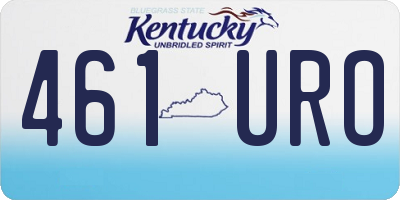 KY license plate 461URO