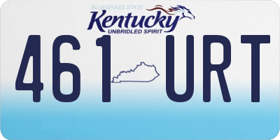 KY license plate 461URT