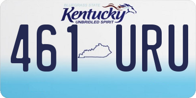 KY license plate 461URU