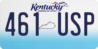 KY license plate 461USP