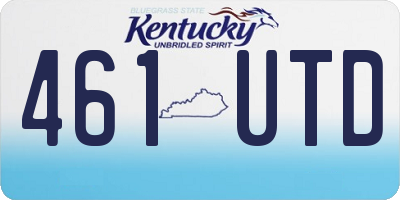 KY license plate 461UTD