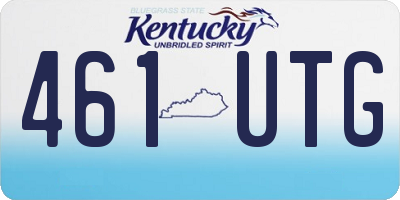 KY license plate 461UTG