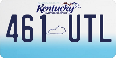 KY license plate 461UTL
