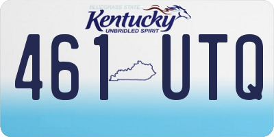 KY license plate 461UTQ