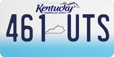 KY license plate 461UTS