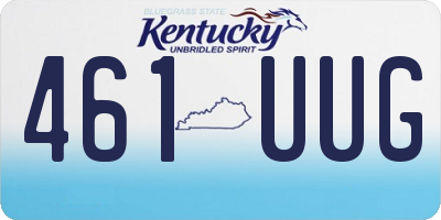 KY license plate 461UUG