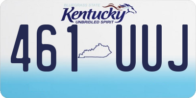KY license plate 461UUJ