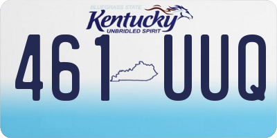 KY license plate 461UUQ