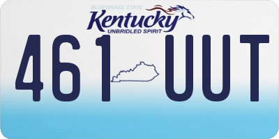 KY license plate 461UUT