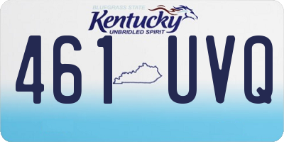 KY license plate 461UVQ