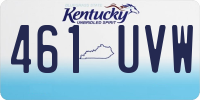 KY license plate 461UVW