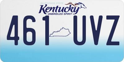 KY license plate 461UVZ