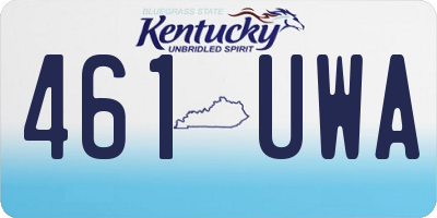 KY license plate 461UWA