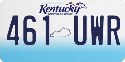KY license plate 461UWR