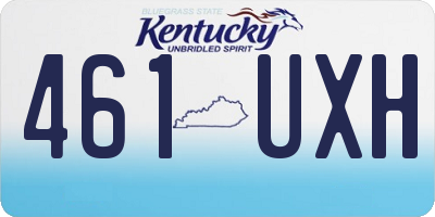 KY license plate 461UXH