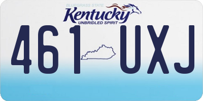 KY license plate 461UXJ