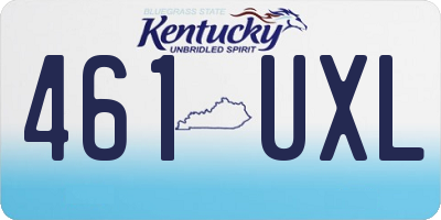 KY license plate 461UXL
