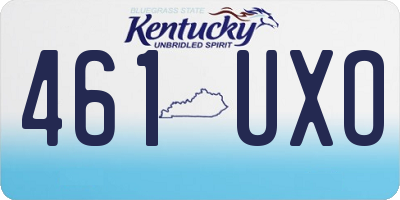 KY license plate 461UXO