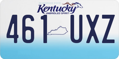 KY license plate 461UXZ