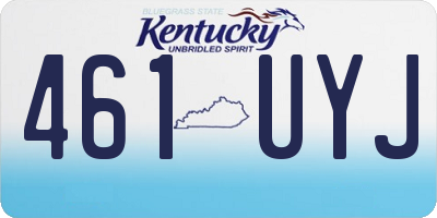 KY license plate 461UYJ