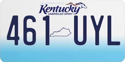 KY license plate 461UYL