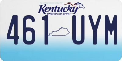 KY license plate 461UYM