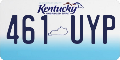 KY license plate 461UYP