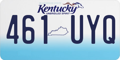 KY license plate 461UYQ